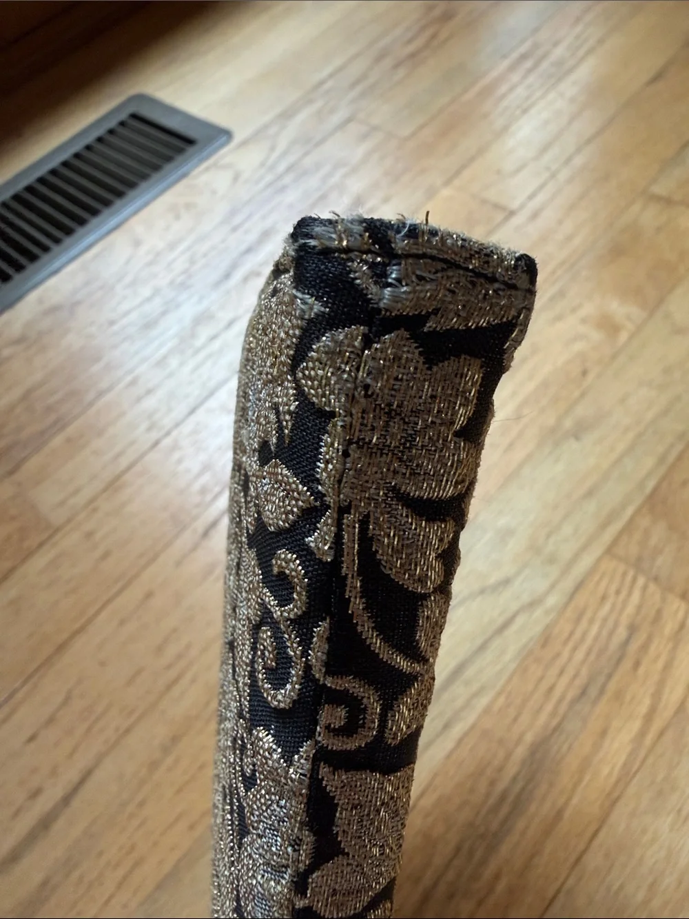 1950s Vintage Gold Floral Embroidered Evening Clutch - Unbranded